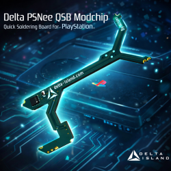 Delta PSnee QSB - Console PlayStation PS1 PSone - Modchip Puce
