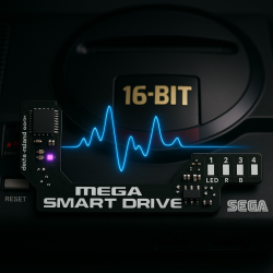 Mega Smart Drive - Sega Megadrive - Genesis - Switchless Mod - MFO - DFO Console - In Game Reset - IGR