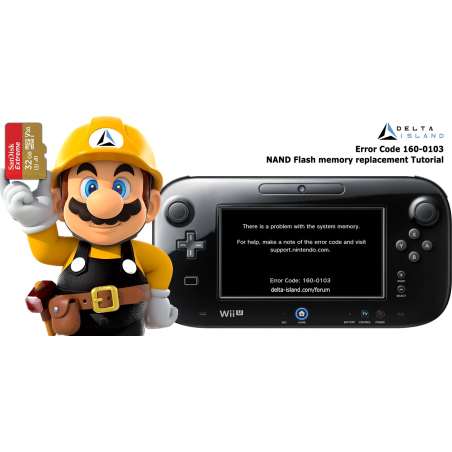 Kit NAND-AID pour Nintendo Wii U en erreur 160-0103